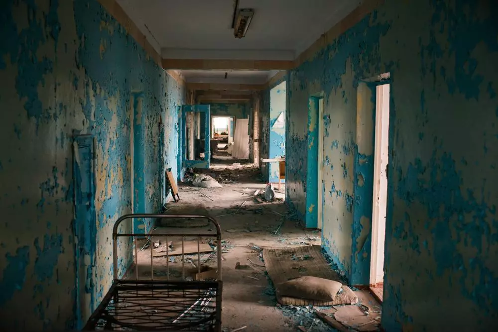 Hospital in Vysokopilla town, Kherson Oblast.