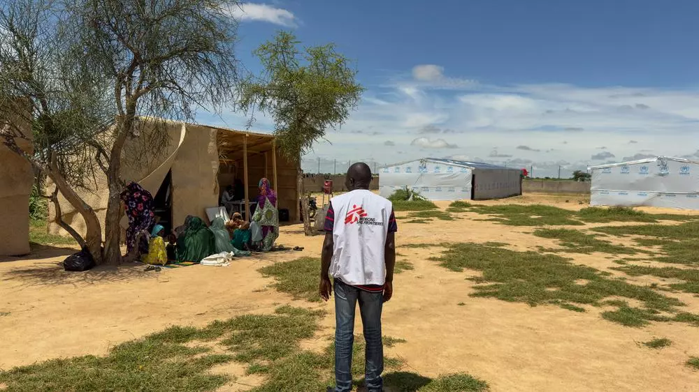 MSF staff at Tine transit camp, Chad