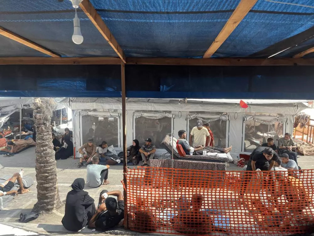 Patients at Nasser Hospital