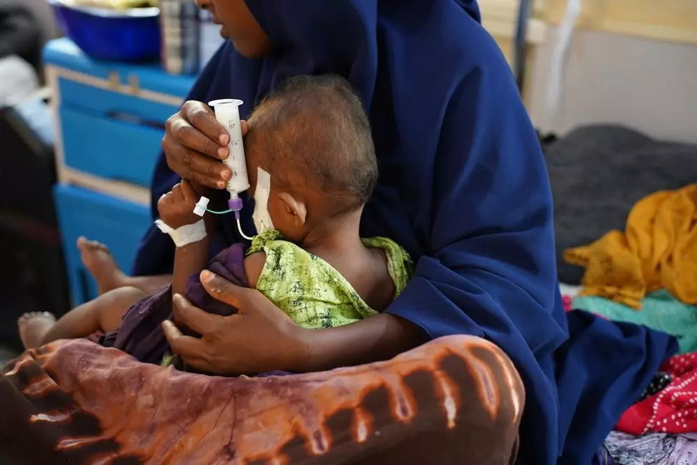 Mother and child in hospital