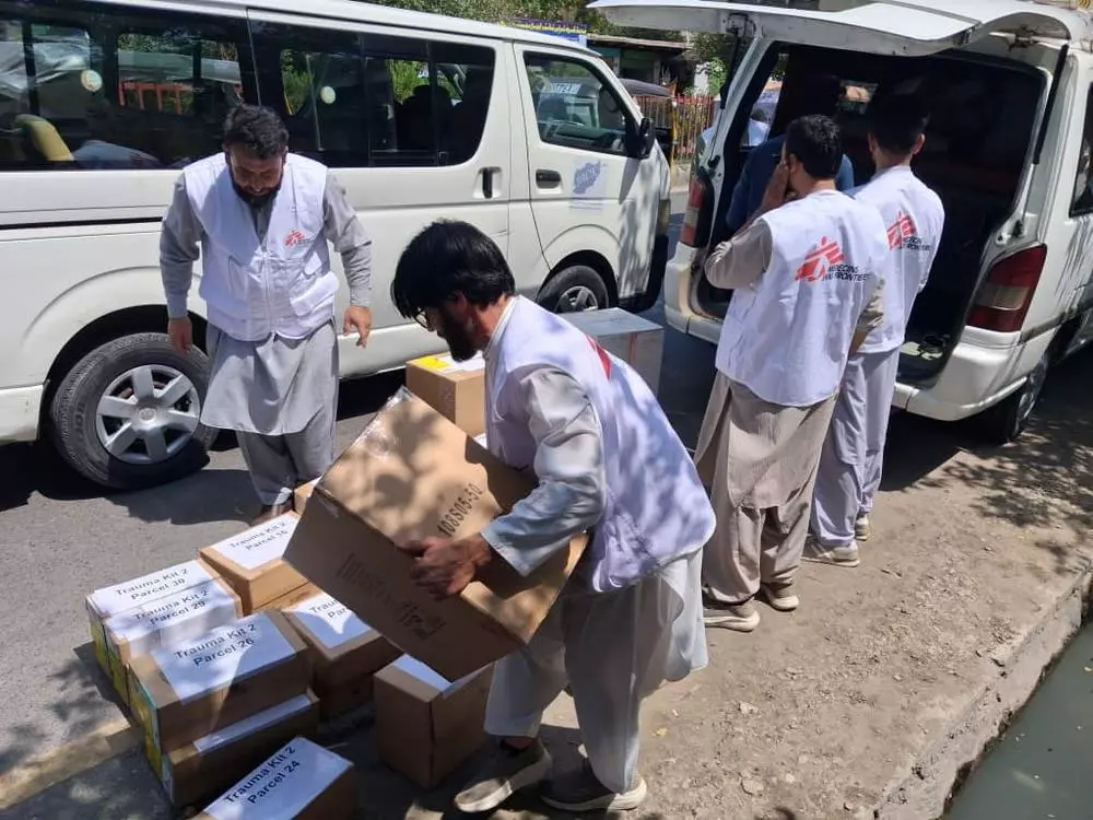 Doctors Without Borders team in Afghanistan delivered emergency donations to the affected areas following the earthquake that hit on 31 August 2025