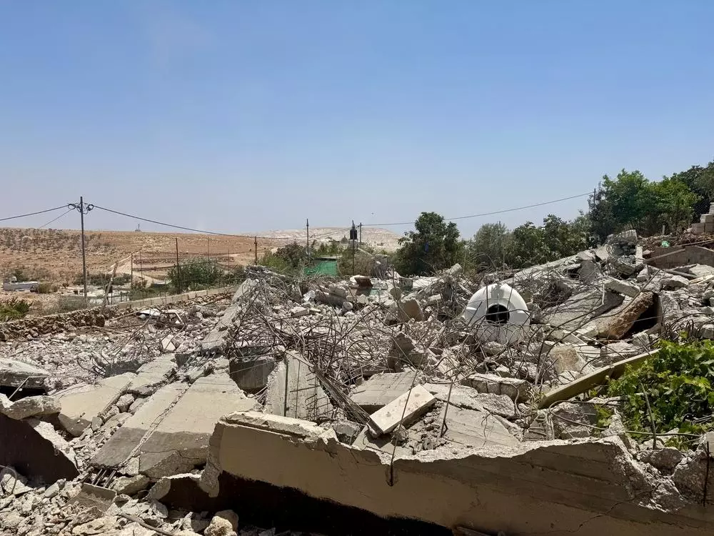 A pile of rubble