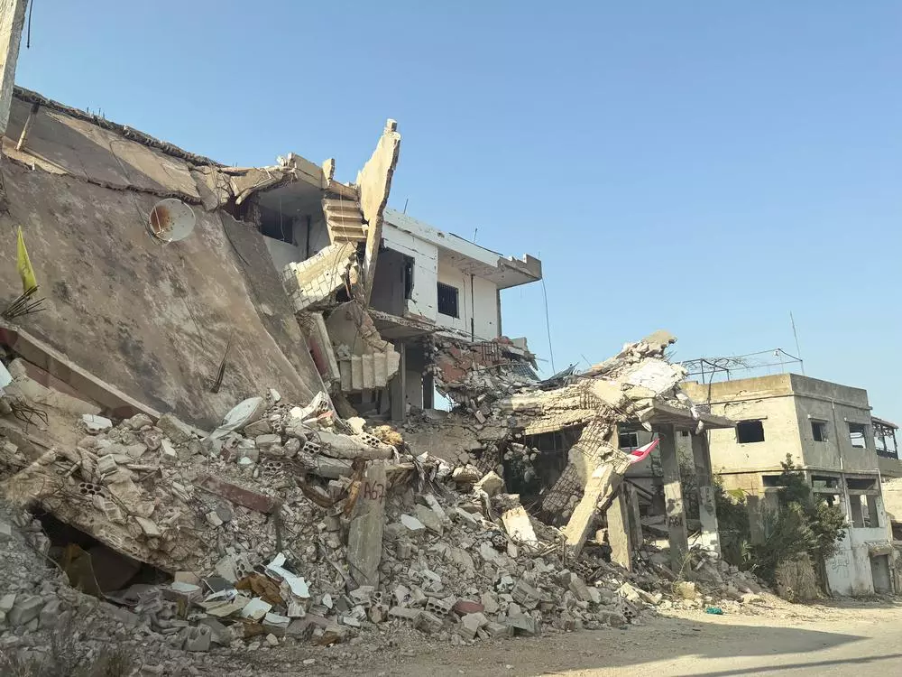 Rubble in Lebanon
