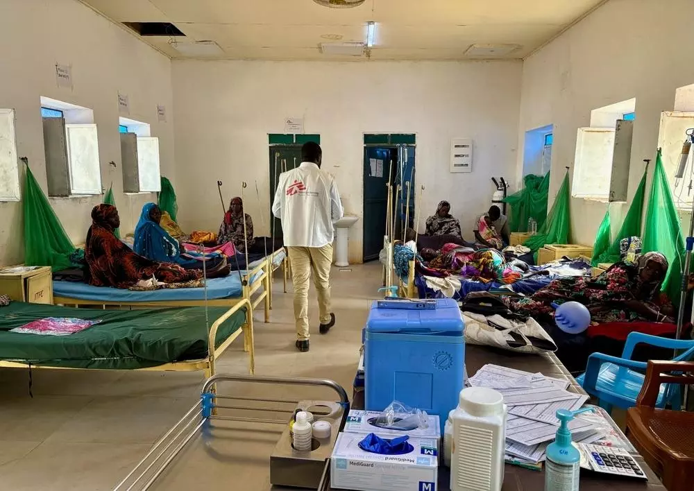 MSF staff in hospital