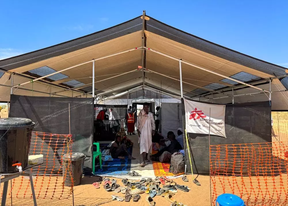 MSF healthcare post in Tawila