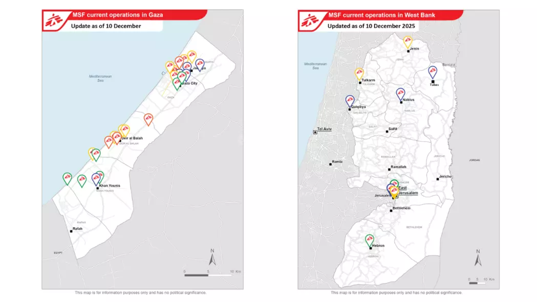 Gaza map Dec 2025