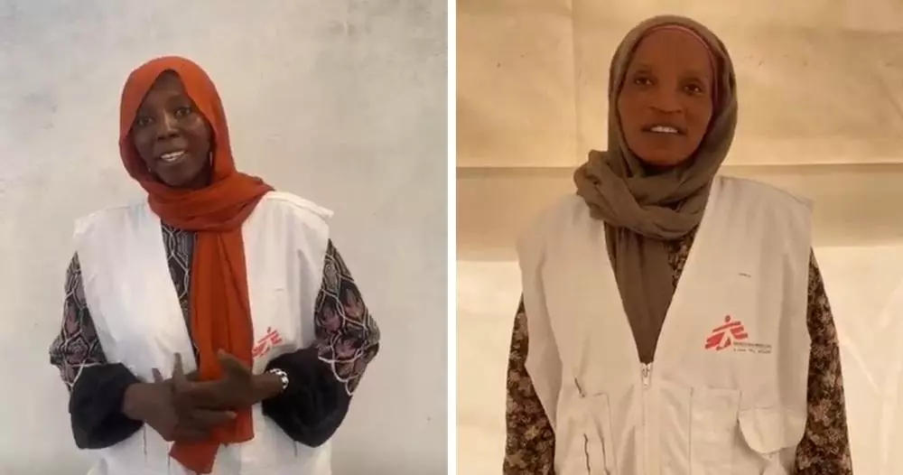 Hanan and Zoubeida, MSF staff