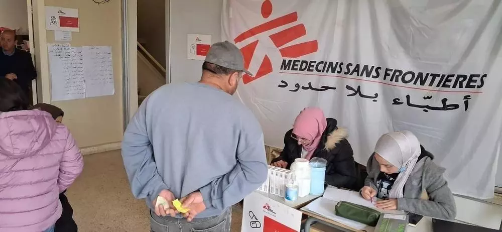 Inside a mobile clinic