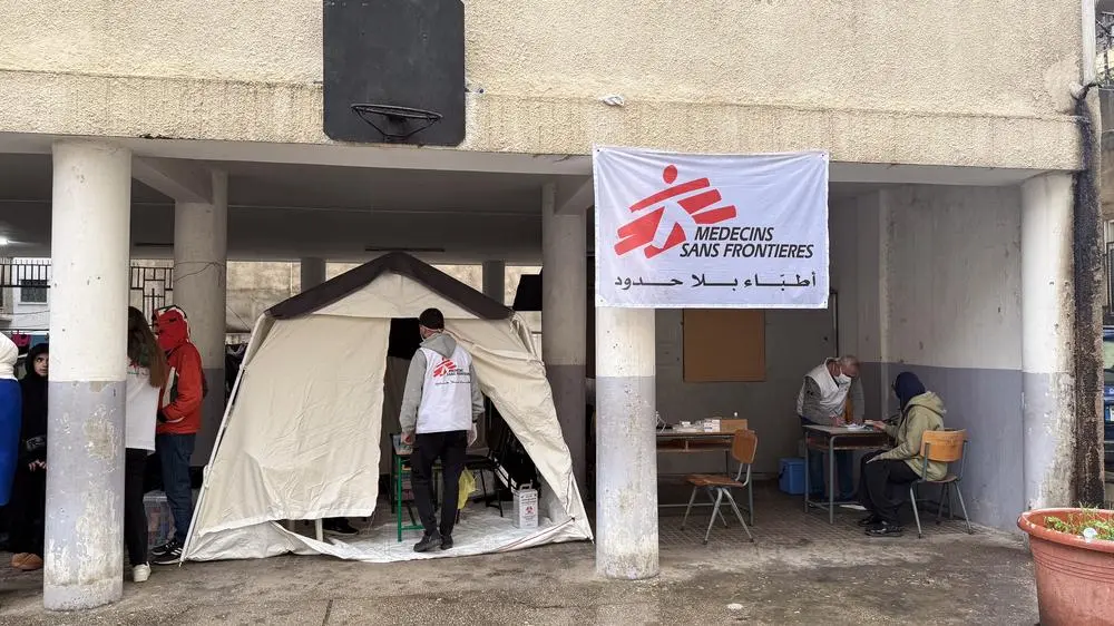 MSF mobile clinic in Beirut