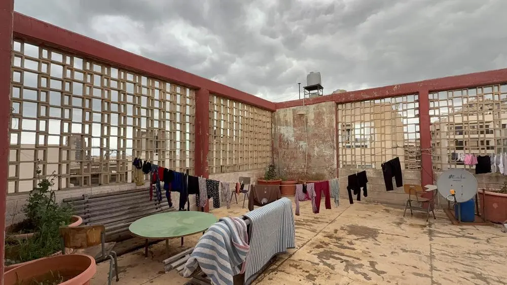 Clothes being hung to dry