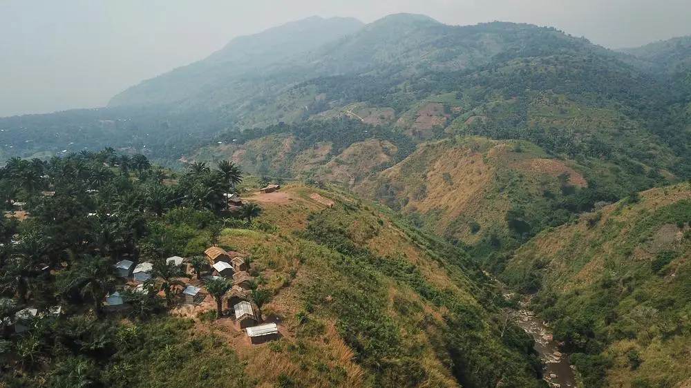  An aerial view in Ituri province