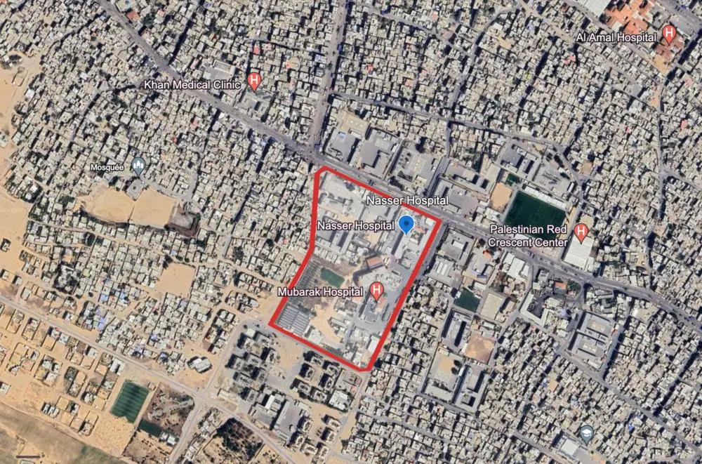Map of Nasser Hospital