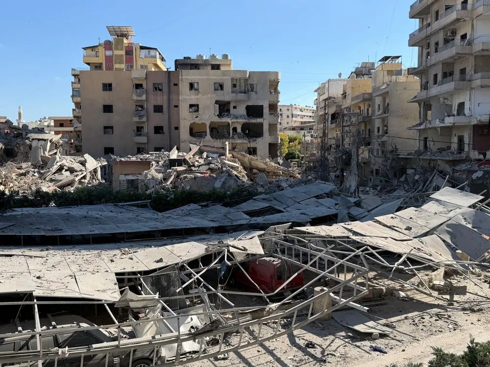 Vicinity of Jabal Amel hospital heavily damaged
