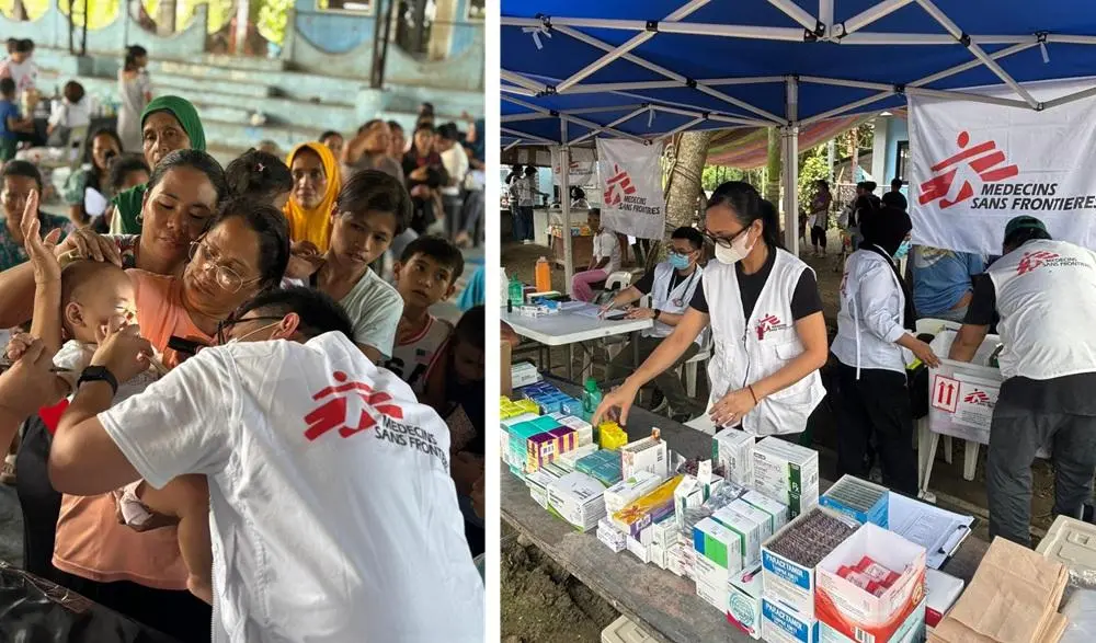 MSF staff in action