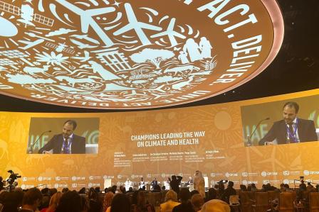 Doctors Without Borders at COP28: Speech on champions leading the way on climate and health