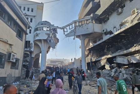 Gaza: Al-Shifa Hospital, nawasak