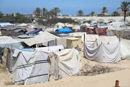 Gaza: Ang mga taong nawalan ng tirahan ay nahaharap sa isang sanitation crisis sa Khan Younis